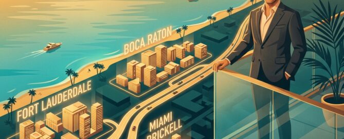 Man confidently looking toward South Florida skyline, representing accessible hair transplant care in the Fort Lauderdale area