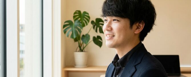 Confident young man in a modern clinic representing a hair loss early twenties treatment strategy focused on preservation.