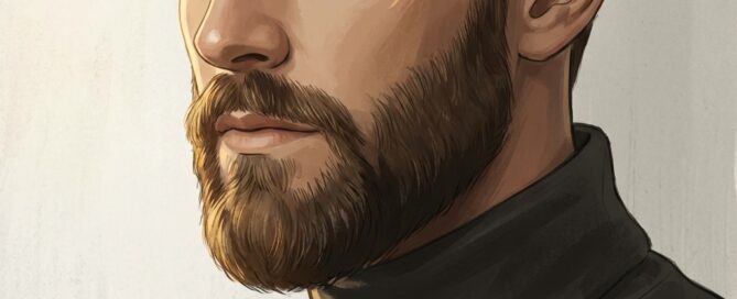Man with natural-looking beard restoration result, illustrating expert hair transplant facial hair restoration design