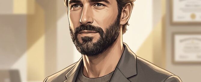 Man with natural-looking temple hairline restoration illustrating hair transplant temple recession solutions