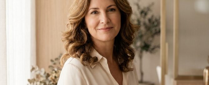 Confident woman with healthy full hair representing FUE hair transplant candidacy evaluation for women