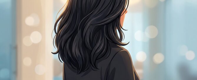 Illustration of person with healthy restored hair, representing hair transplant scar revision solutions