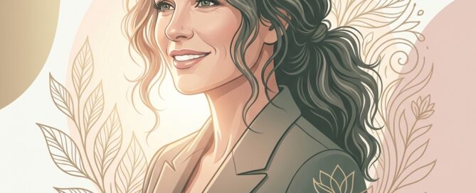 Confident woman with healthy full hair representing hair loss women's thinning solutions and biology-based treatment