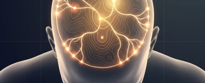 Stylized top-view scalp illustration showing hair transplant crown versus hairline as a strategic resource map