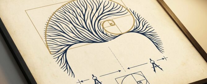 Artistic concept illustration representing FUE hair transplant implantation technique precision and natural hairline design