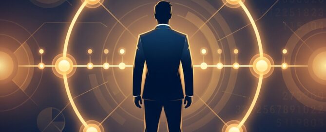 Conceptual illustration representing hair loss treatment expertise with 15,000 procedures milestone across a glowing professional timeline