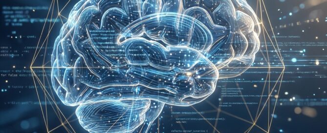 Abstract AI neural network visualization representing how ARTAS robotic hair restoration technology works