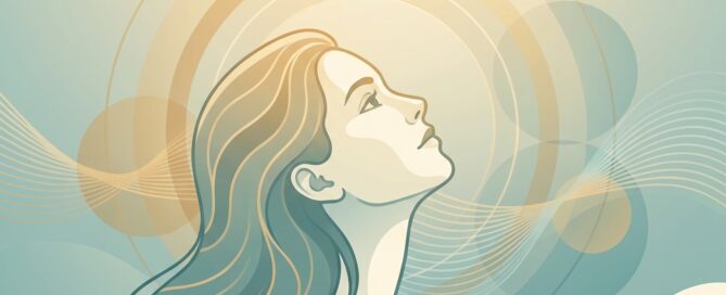 Illustration of person with restored healthy hair representing Alma TED non-surgical hair restoration treatment