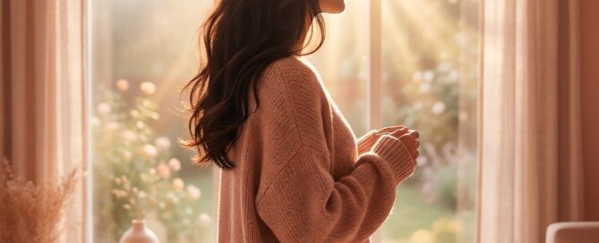 Person with healthy restored hair in warm light, representing hair transplant redness healing timeline and recovery