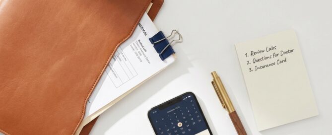 Organized checklist and documents prepared for a free hair transplant consultation appointment