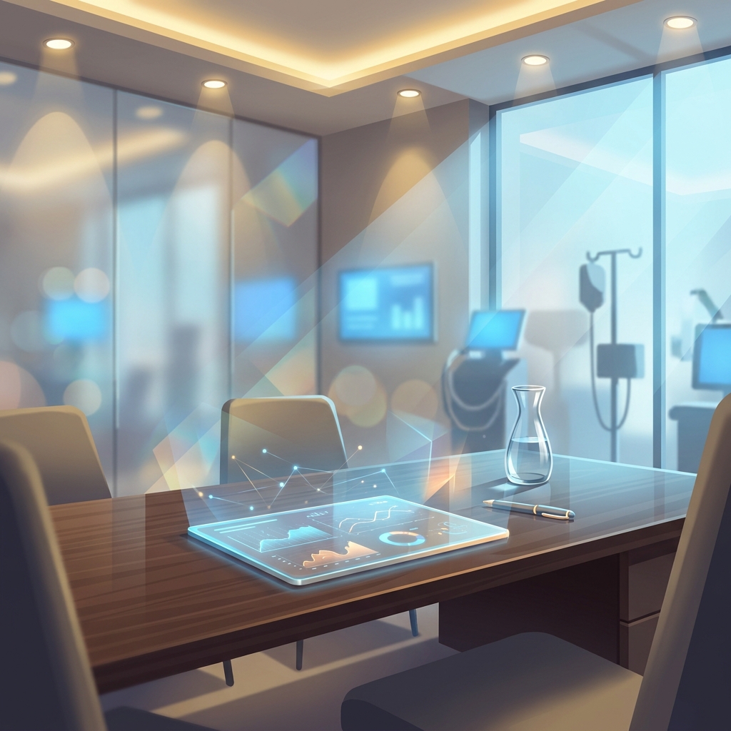 Modern hair restoration consultation room representing ARTAS robotic hair transplant versus manual FUE accuracy comparison