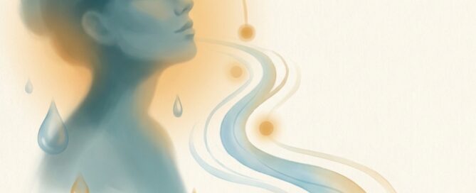 Conceptual illustration showing fluid migration timeline reassuring patients that hair transplant swelling forehead after procedure is normal