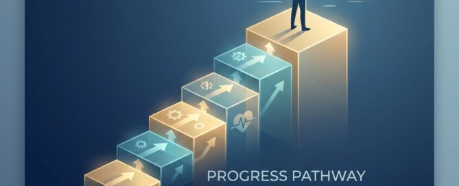 Illustrated treatment ladder framework helping patients decide between hair transplant versus medication which to try first