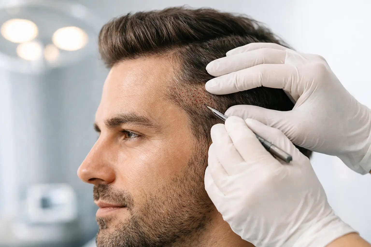 Temple Point Hair Transplant for Natural Hairlines